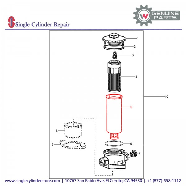 Wacker 5100001461 Housing lower part