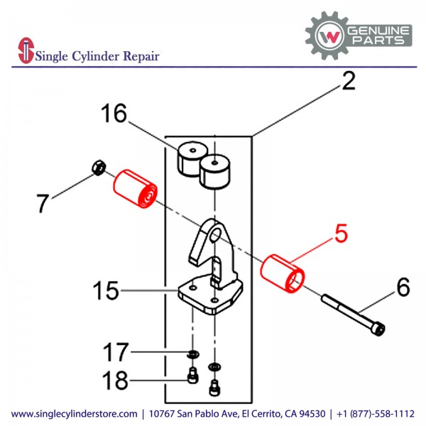 Wacker 5100002007 Retaining Handle