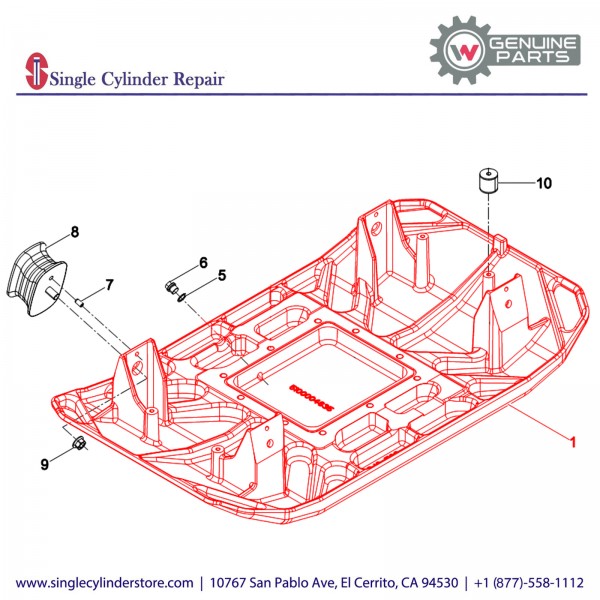 Wacker 5100004546 Baseplate 770