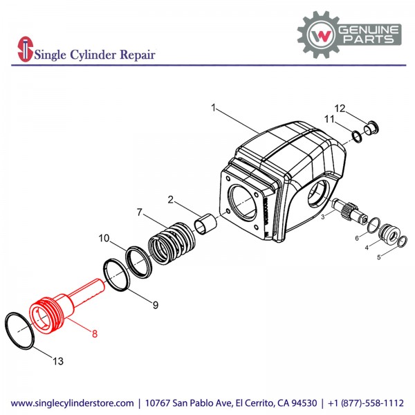 Wacker 5100005138 Control piston