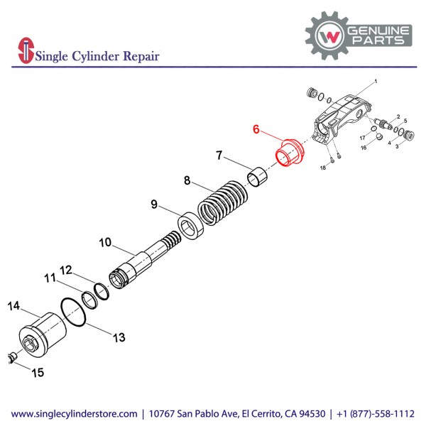 Wacker 5100005285 Bearing Flange