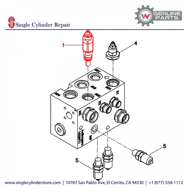 Wacker 5100005456 Pressure relief valve