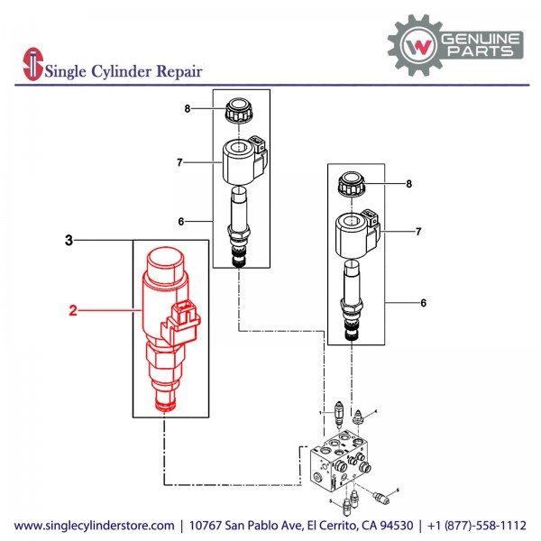 Wacker 5100005458 Solenoid