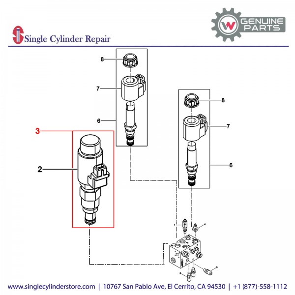 Wacker 5100005459 Flow governor valve