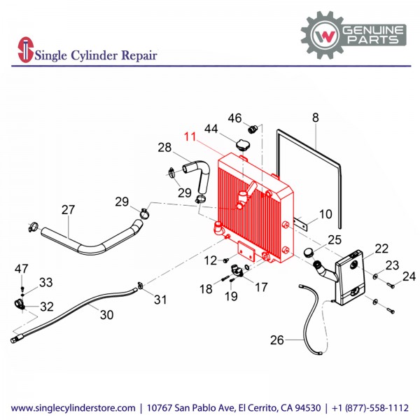 Wacker 5100005486 Radiator