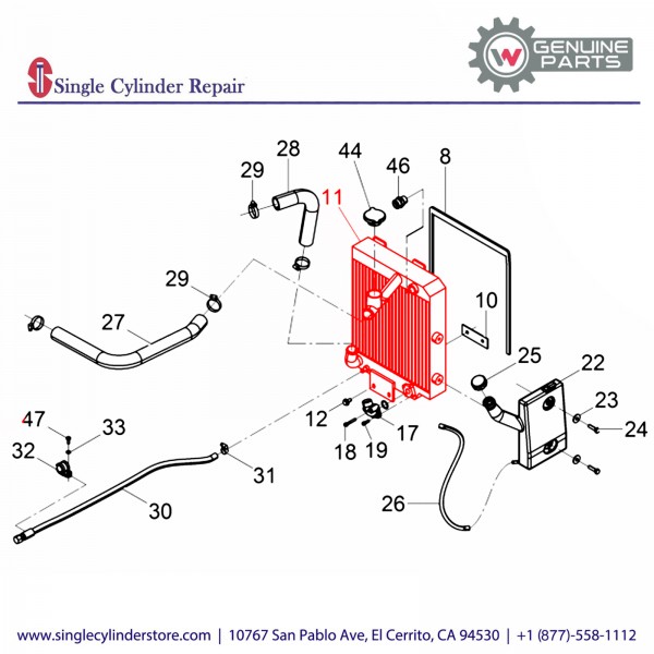 Wacker 5100005489 Radiator