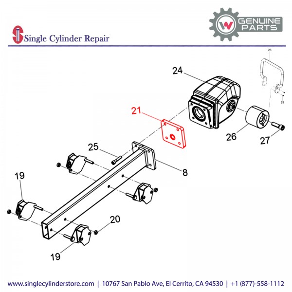 Wacker 5100005526 Flange