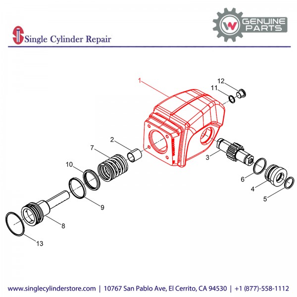 Wacker 5100005537 Center pole head