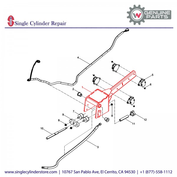 Wacker 5100005592 Center Pole Base