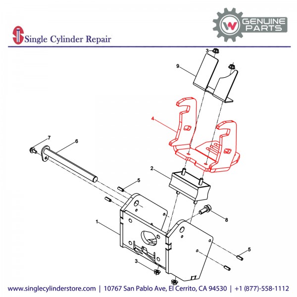 Wacker 5100005619 Lever