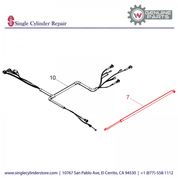 Wacker 5100005670 Positive Cable