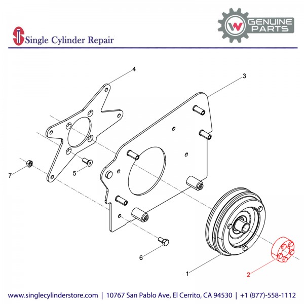 Wacker 5100006040 Tightening element