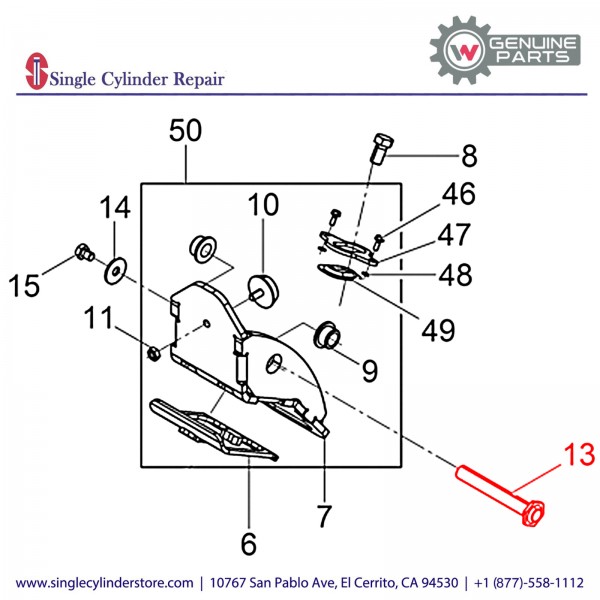 Wacker 5100009632 Axle