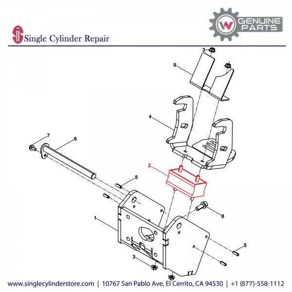 Wacker 5100009740 Shockmount