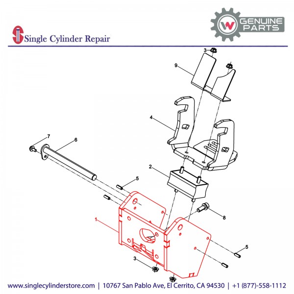 Wacker 5100009748 Tow Bar Fixing