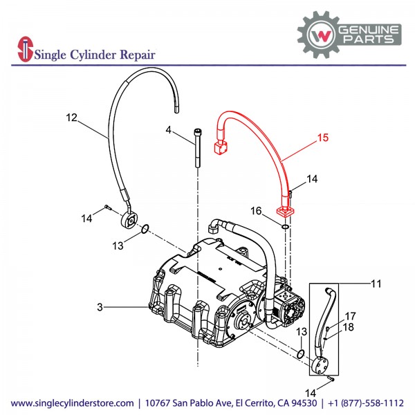 Wacker 5100009781 Hose pipe