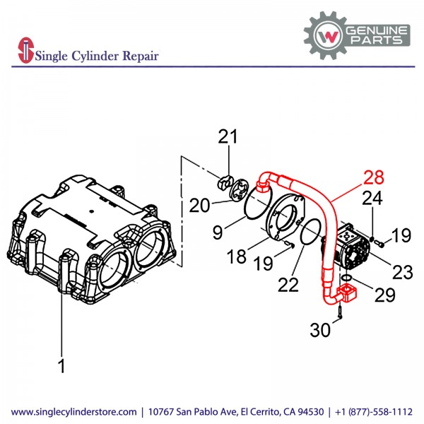 Wacker 5100009783 Hose Pipe