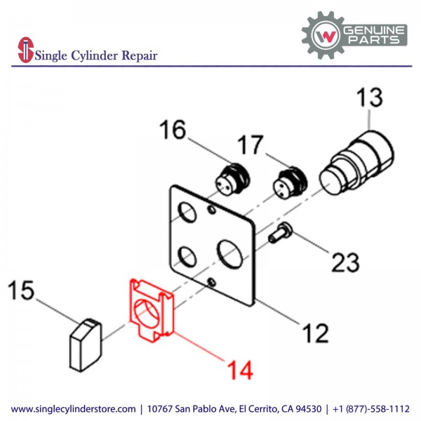 Wacker 5100010109 Flange