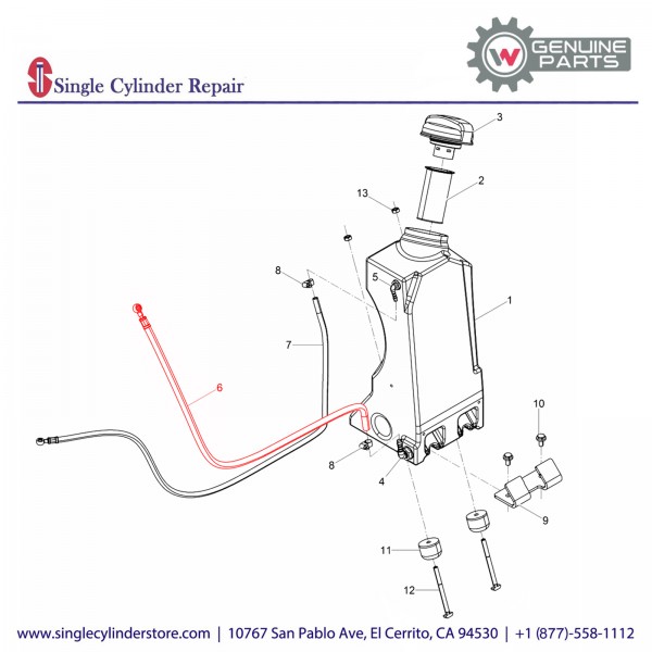 Wacker 5100010244 Fuel Hose