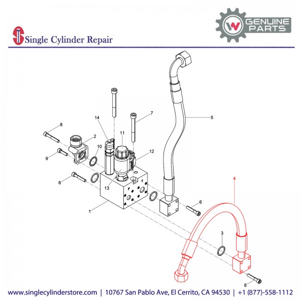 Wacker 5100010247 Hose Pipe