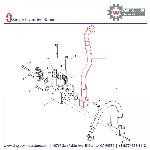 Wacker 5100010251 Hose Pipe