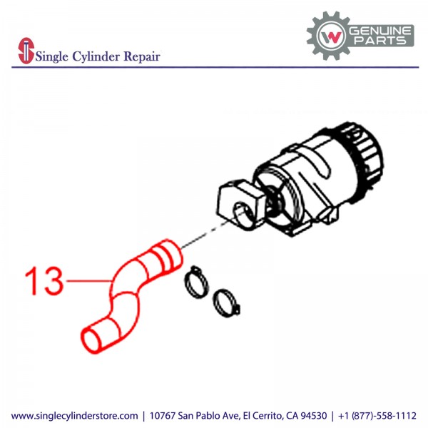 Wacker 5100010314 Suction Hose