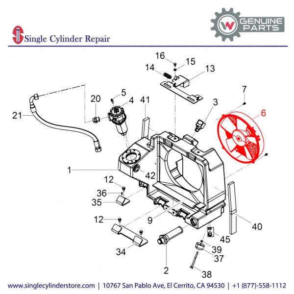 Wacker 5100010341 Fan