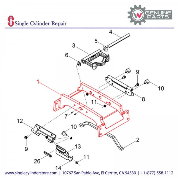 Wacker 5100010527 Cross-Beam