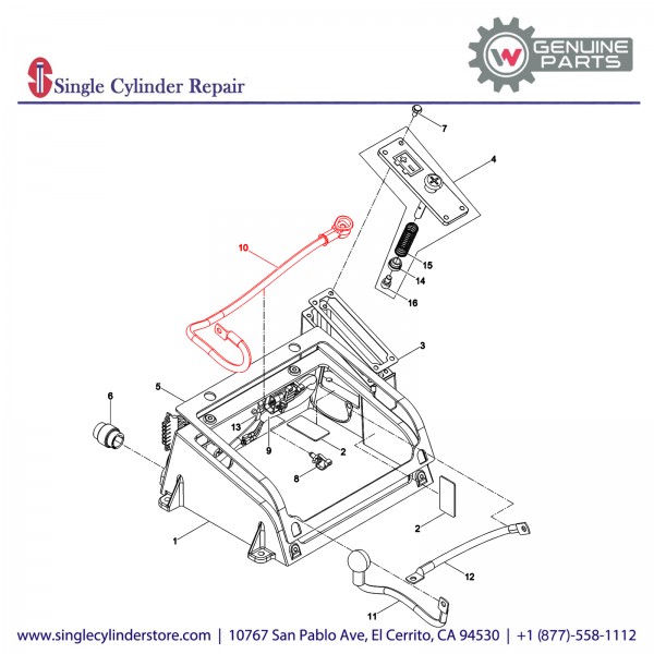 Wacker 5100010865 Battery Boost Cable