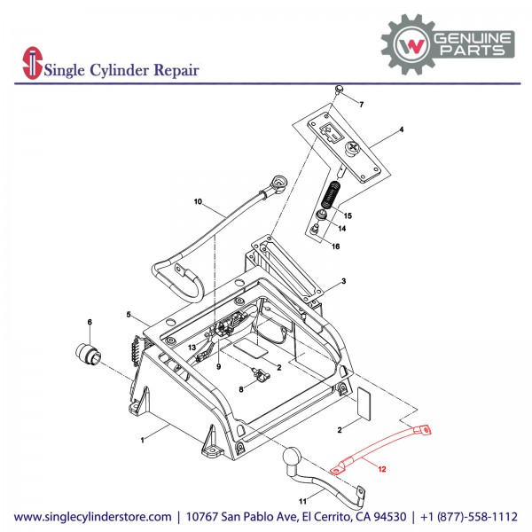 Wacker 5100010866 Negative Pole Strap