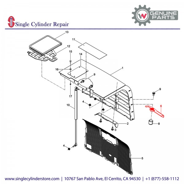 Wacker 5100011262 Lever cpl