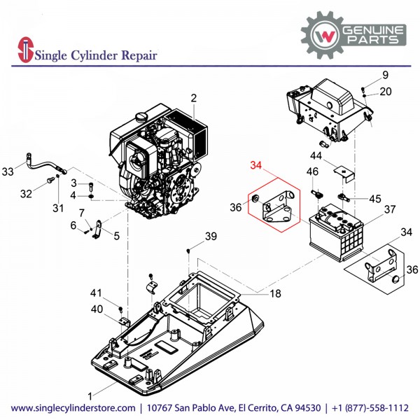 Wacker 5100011287 Battery Protection cpl