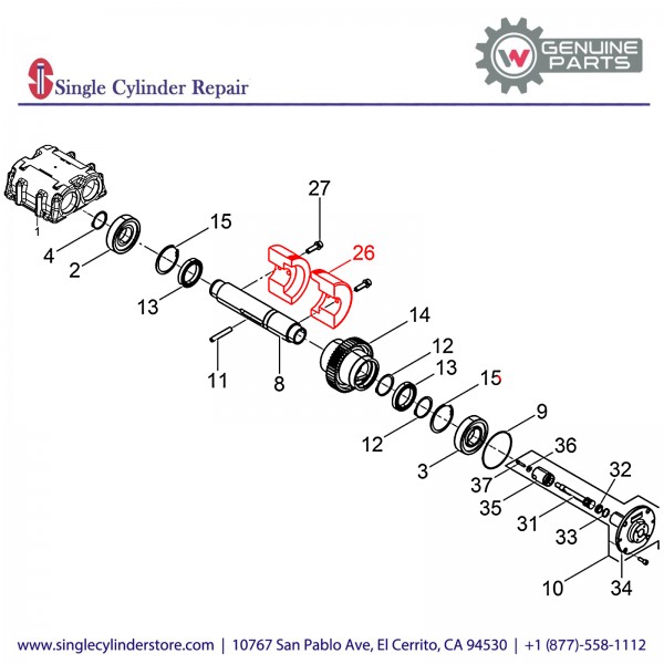 Wacker 5100016127 Eccentric Weight