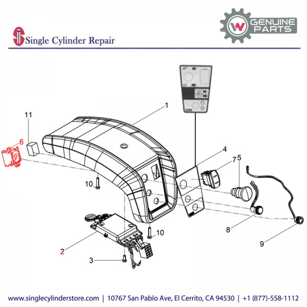 Wacker 5100016488 Auxiliary Owner Block