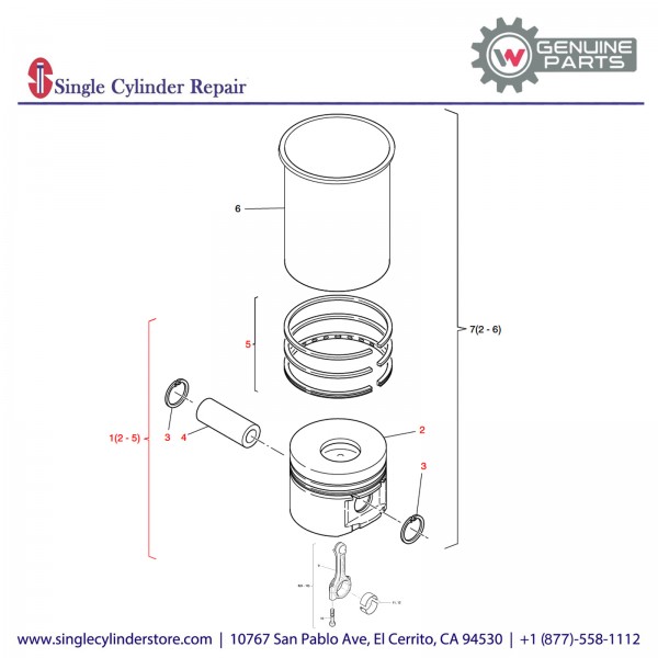 Wacker 5100016525 Piston