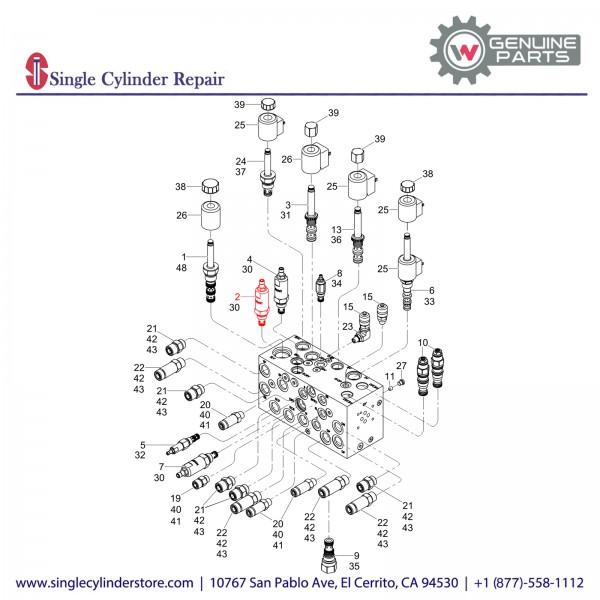 Wacker 5100016776 Relief valve