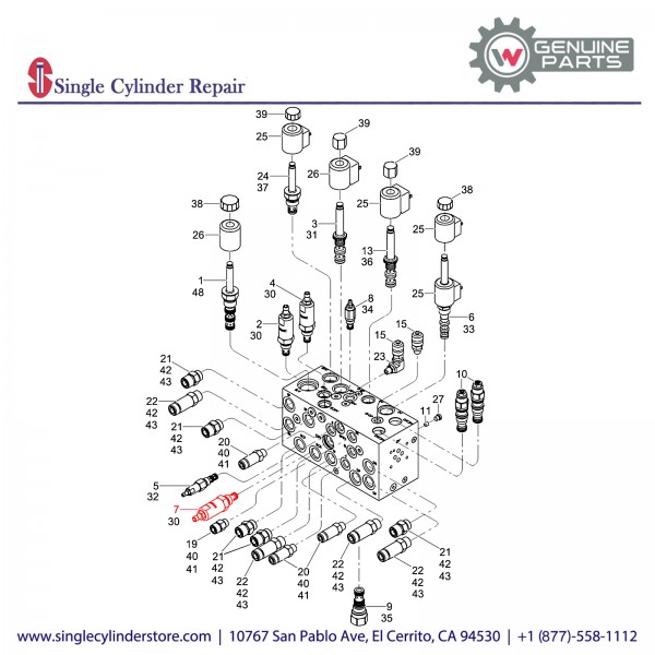 Wacker 5100016781 Relief valve