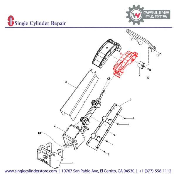 Wacker 5100018078 Center Pole Head cpl