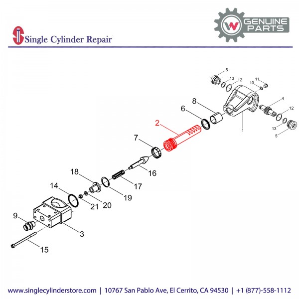 Wacker 5100018558 Piston rod