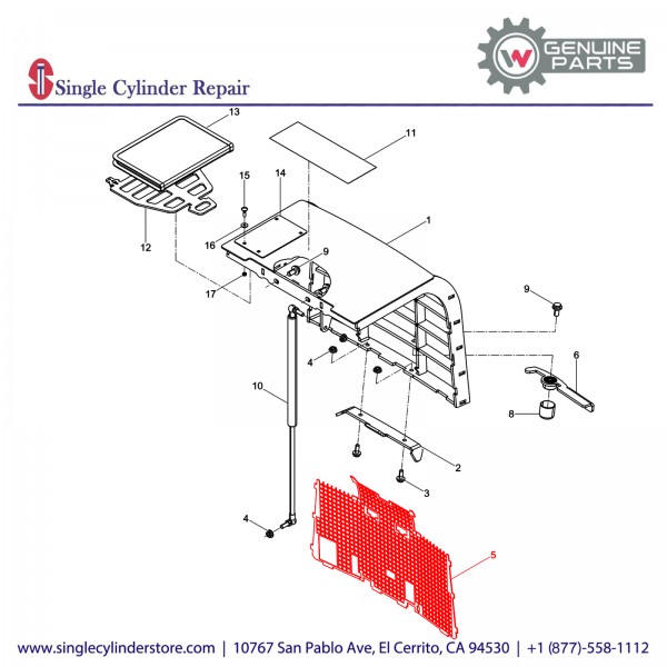 Wacker 5100018924 Screen Grid Front (DPU80R)