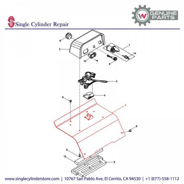 Wacker 5100020821 Battery Cover