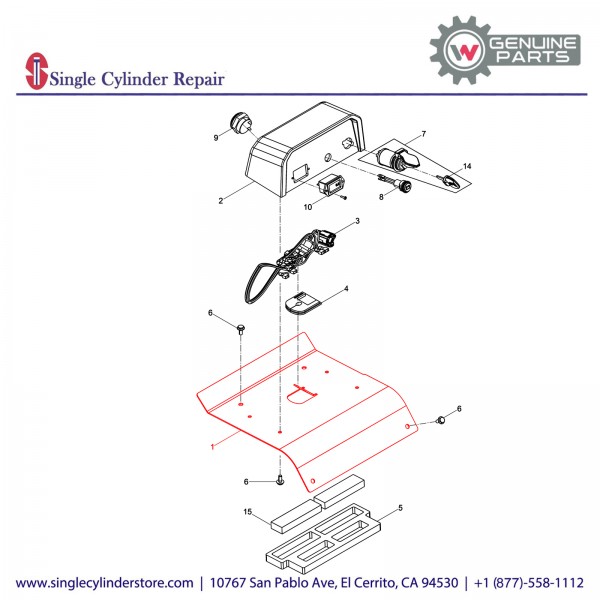 Wacker 5100020823 Battery Cover