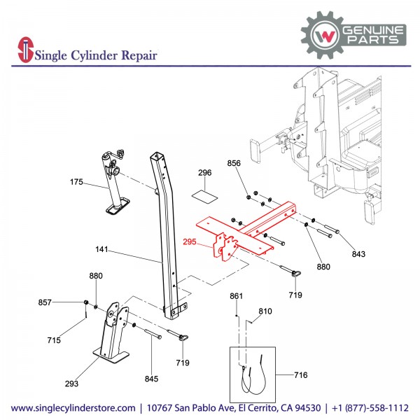 Wacker 5100020961 Tube-Tongue Receiver