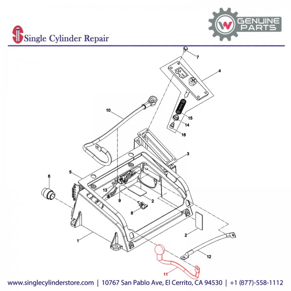 Wacker 5100025321 Positive Pole Strap