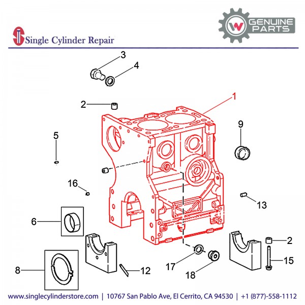 Wacker 5100026268 Crankcase