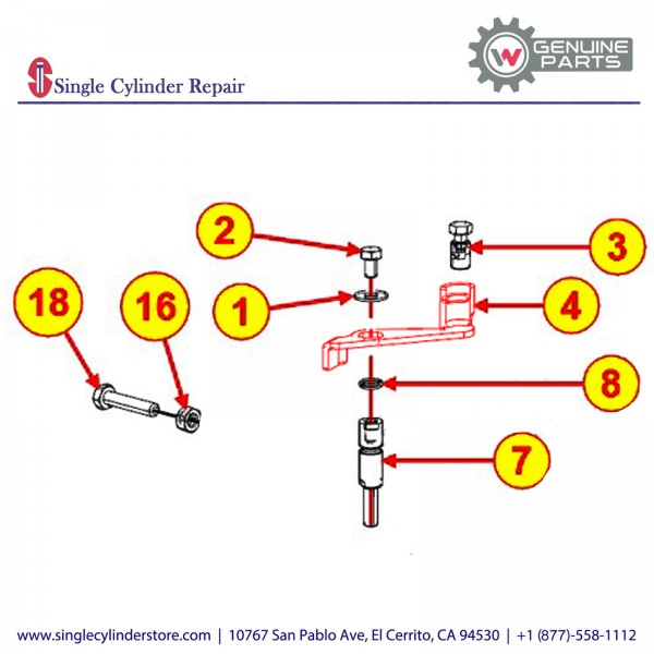 Wacker 5100026408 Lever