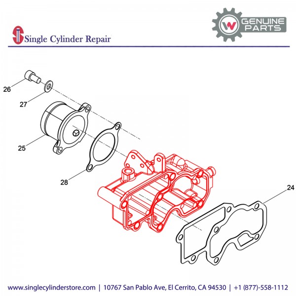 Wacker 5100026409 Manifold