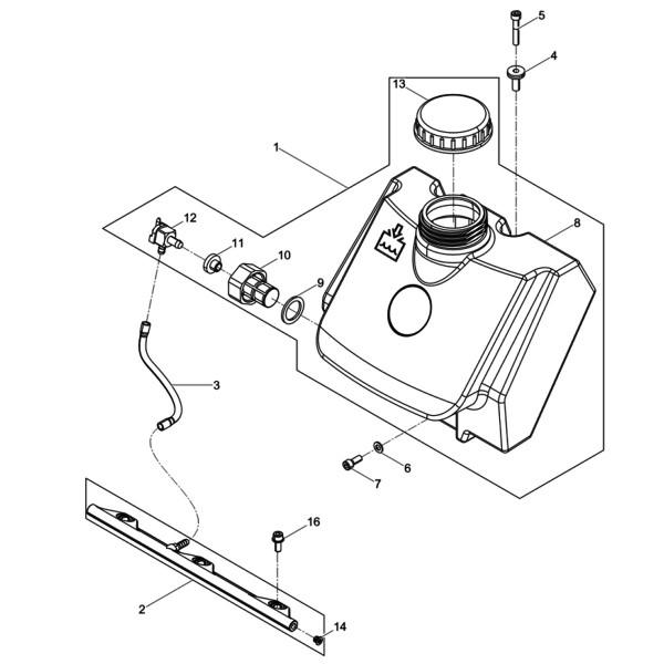 Wacker 5100028981 KIT-SPRINKLER SYSTEM, WP1550