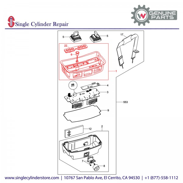 Wacker 5100029414 Upper housing