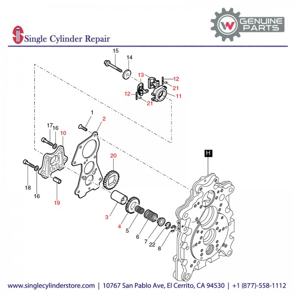 Wacker 5100030401 Oil Pump